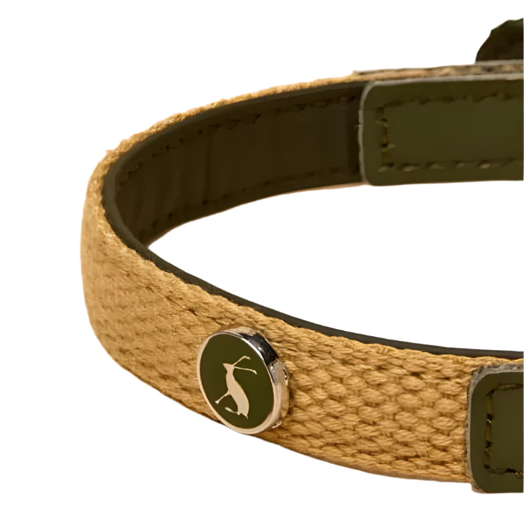 Joules Khaki Dog Collar - Image 3