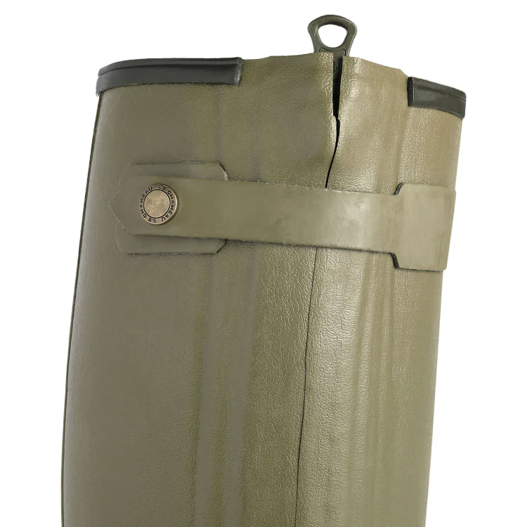 Le Chameau Chasseur Neoprene Lined Boots - Unisex - 41cm Calf - Green - Image 4
