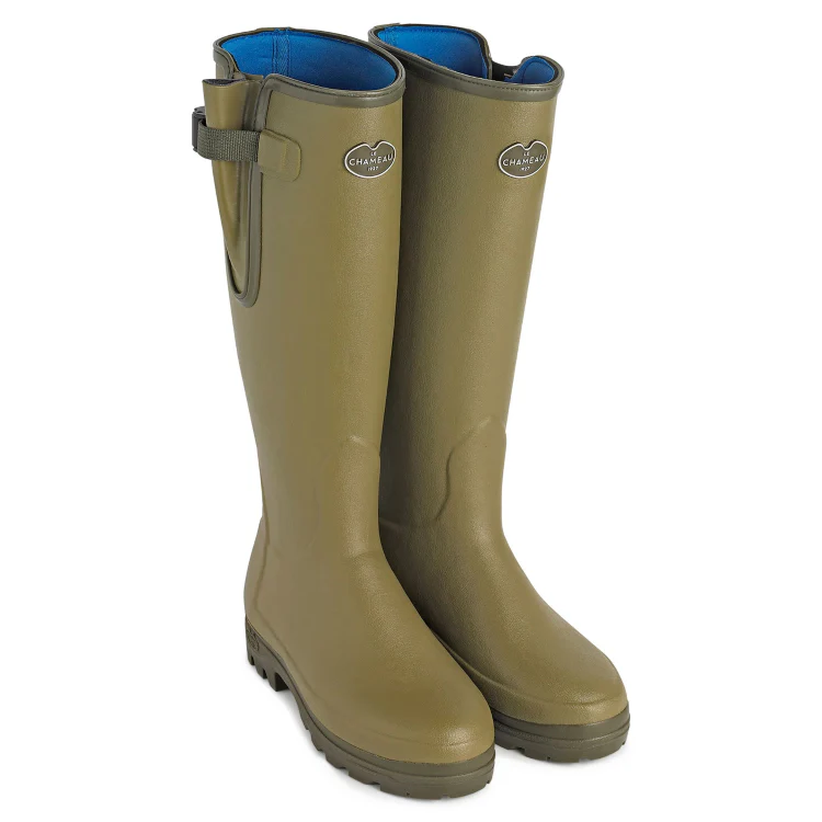 Le Chameau Ladies Vierzonord Neoprene Lined Boots - Green - Image 2