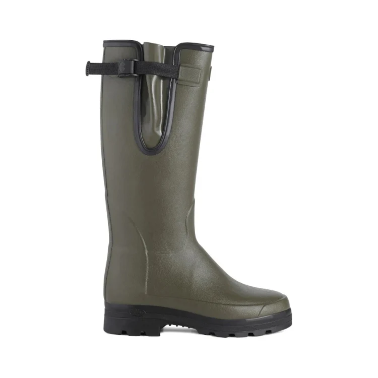 Le Chameau Vierzonord Neoprene Lined Boots - Dark Olive (Vert Chameau)