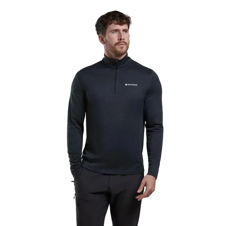 Montane Dart Zip Neck T-Shirt - Black - Image 2