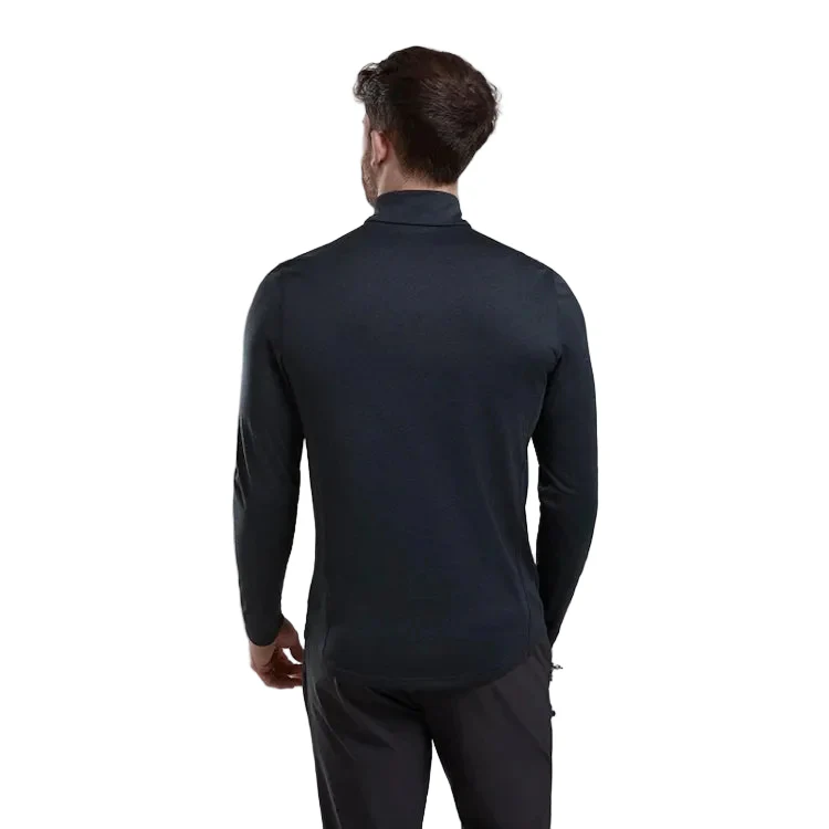 Montane Dart Zip Neck T-Shirt - Black - Image 3