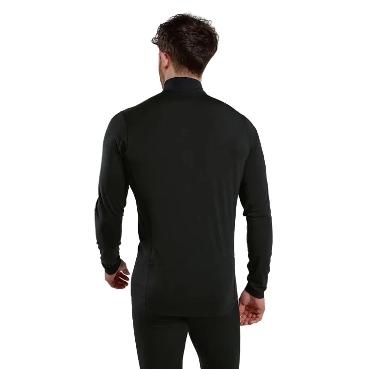 Montane Malli Long Sleeve Zip T-Shirt - Black - Image 3