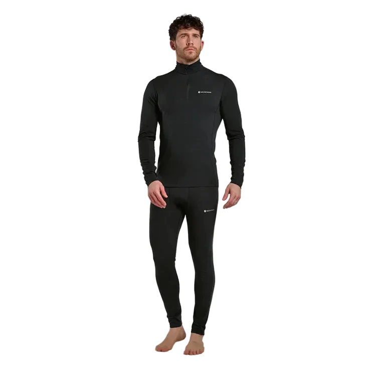 Montane Malli Long Sleeve Zip T-Shirt - Black - Image 4