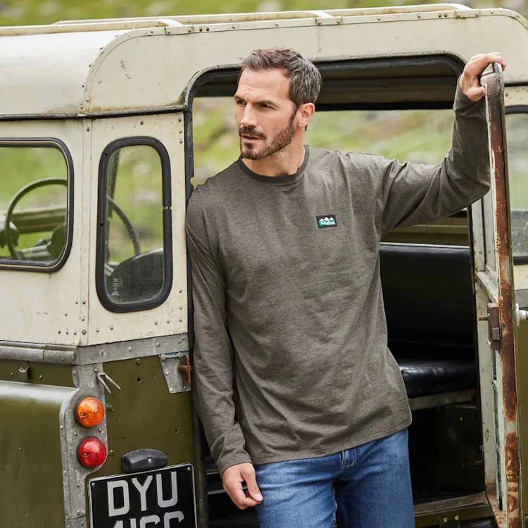Ridgeline Baseline Top - Smokey Olive Marl - Image 6