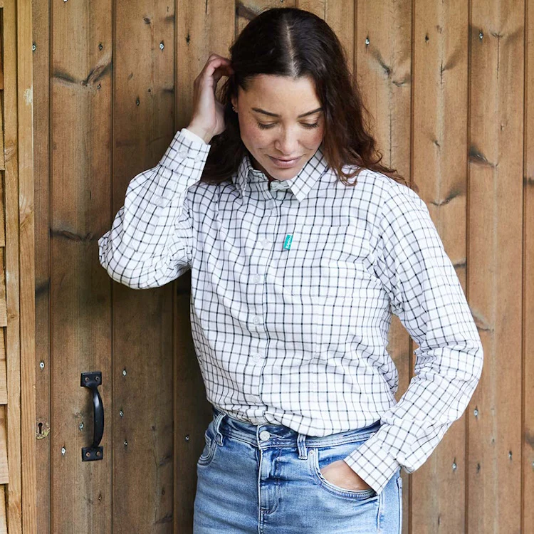 Ridgeline Ladies Sedgebrook Shirt - Deep Forest/Smokey Olive - Image 4