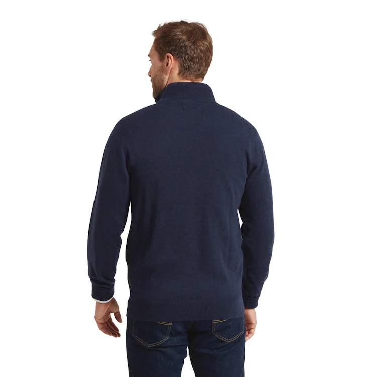 Schoffel Jura 1/4 Zip Jumper - Navy - Image 2