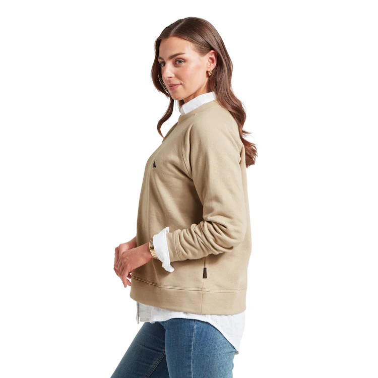 Schoffel Ladies Newberry Sweatshirt - Cobblestone - Image 5