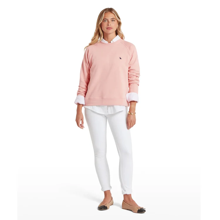 Schoffel Ladies Newberry Sweatshirt - Pale Rose - Image 4