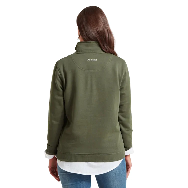 Schoffel Ladies St Agnes Sweatshirt - Beetle Green - Image 2