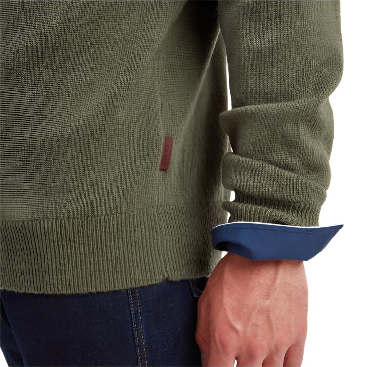 Schoffel Lewis Lambswool V Neck Jumper - Woodland - Image 6