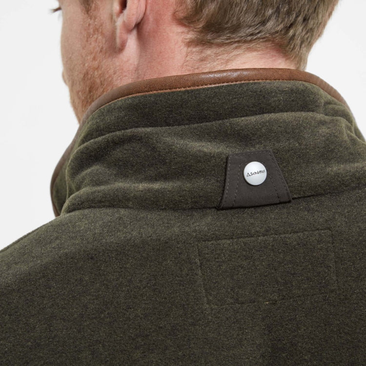 Schoffel Oakham Fleece Gilet - Dark Olive - Image 5
