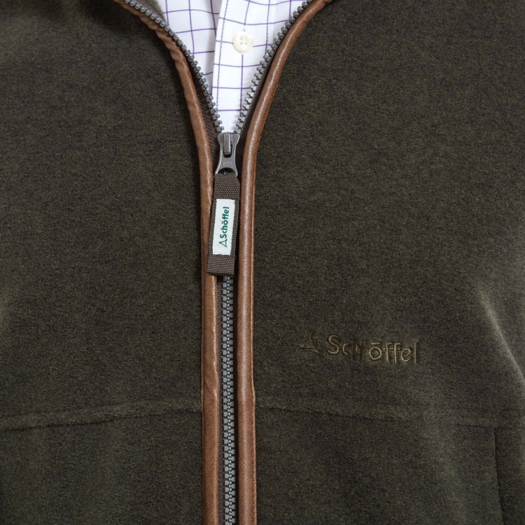 Schoffel Oakham Fleece Gilet - Dark Olive - Image 6