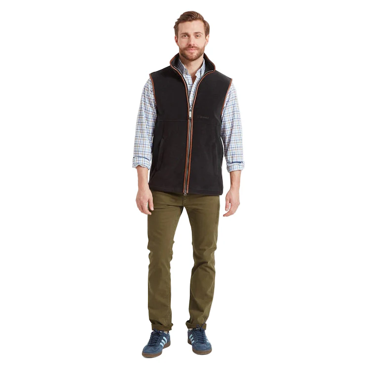 Schoffel Oakham Fleece Gilet - Gunmetal - Image 3