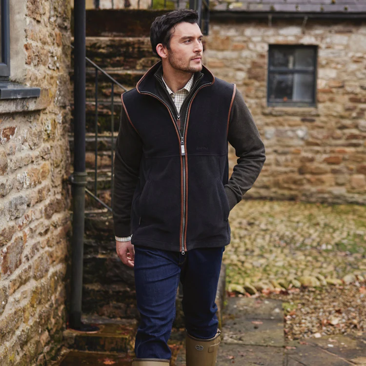 Schoffel Oakham Fleece Gilet - Gunmetal - Image 8