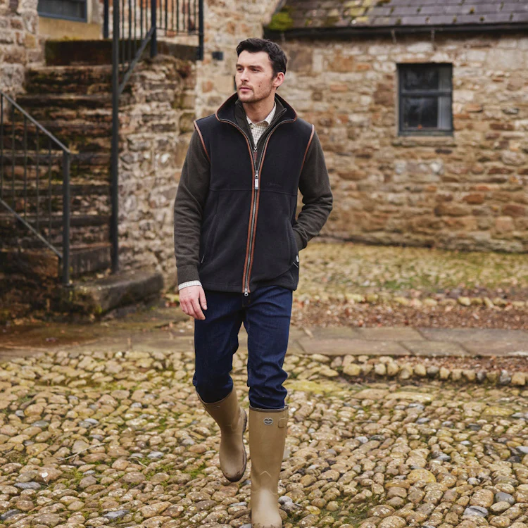 Schoffel Oakham Fleece Gilet - Gunmetal - Image 9