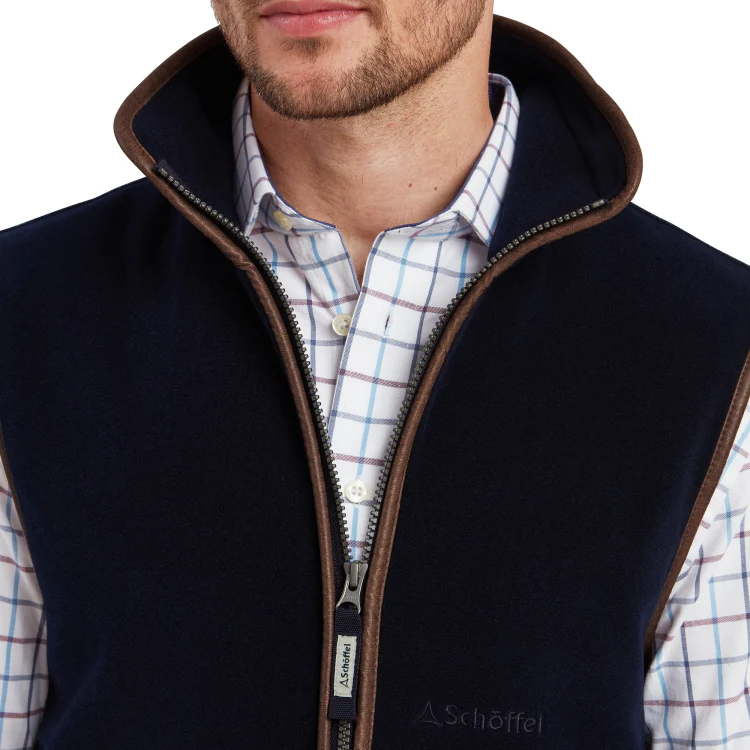 Schoffel Oakham Fleece Gilet - Navy - Image 7