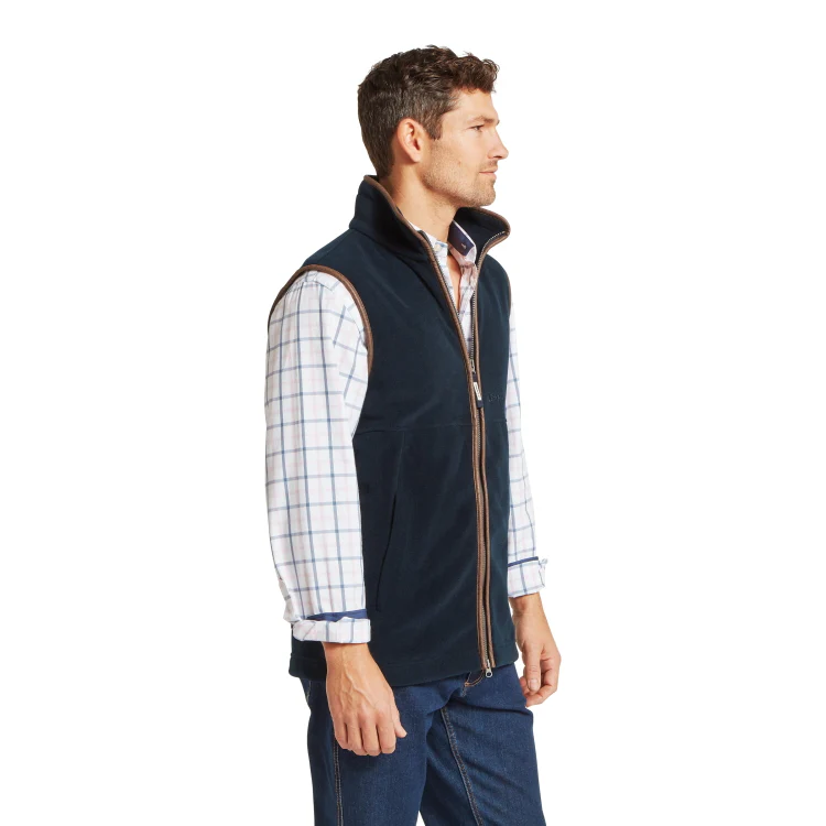 Schoffel Oakham Fleece Gilet - Petrol Blue - Image 2