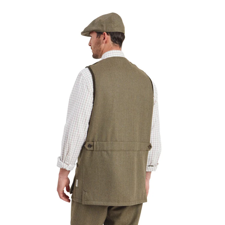 Schoffel Ptarmigan Tweed Waistcoat II - Herringbone Tweed - Image 2