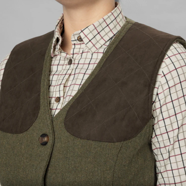 Seeland Ladies Hillside Harriet Waistcoat - Moss Green - Image 3