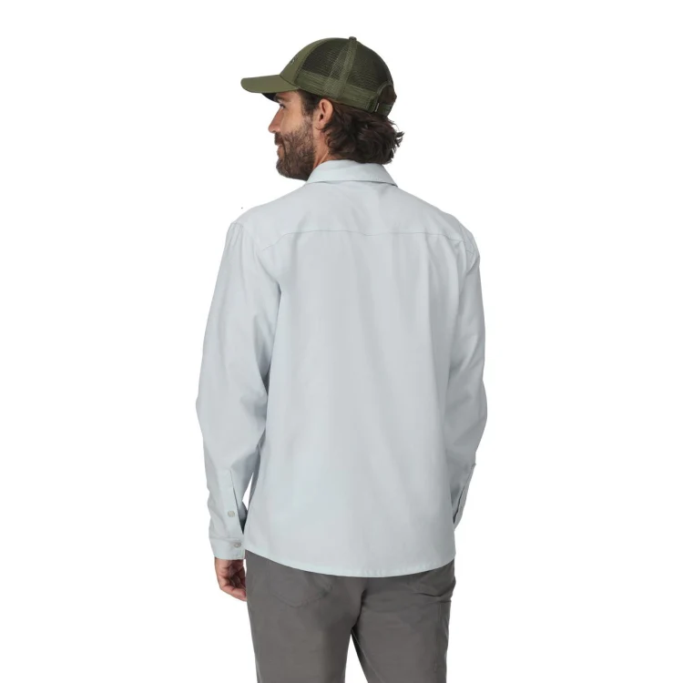 Simms No-See-Um Bugstopper Shirt - Bimini Blue Heather - Image 2