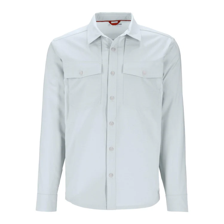 Simms No-See-Um Bugstopper Shirt - Bimini Blue Heather - Image 3